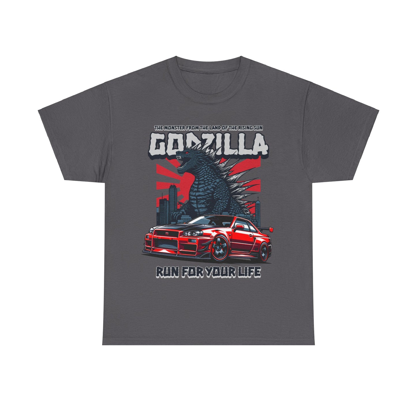 Godzilla R34 Nissan Skyline GTR Graphic Tee | Sci-Fi T Shirt