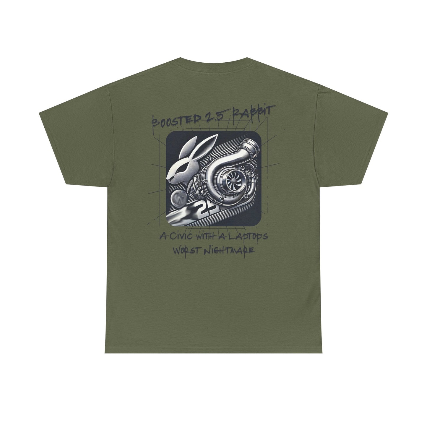 Boosted 2.5 Rabbit "A Civic with a Laptops Worst Nightmare" Graphic Tee | FAN ART T Shirt
