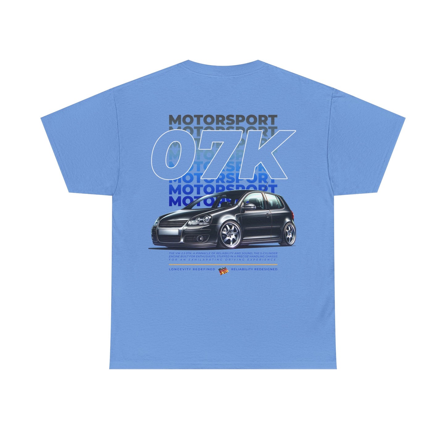 07K Motorsport Mk5 Hatch Enthusiast Graphic Tee Shirt Black/Silver | FAN ART
