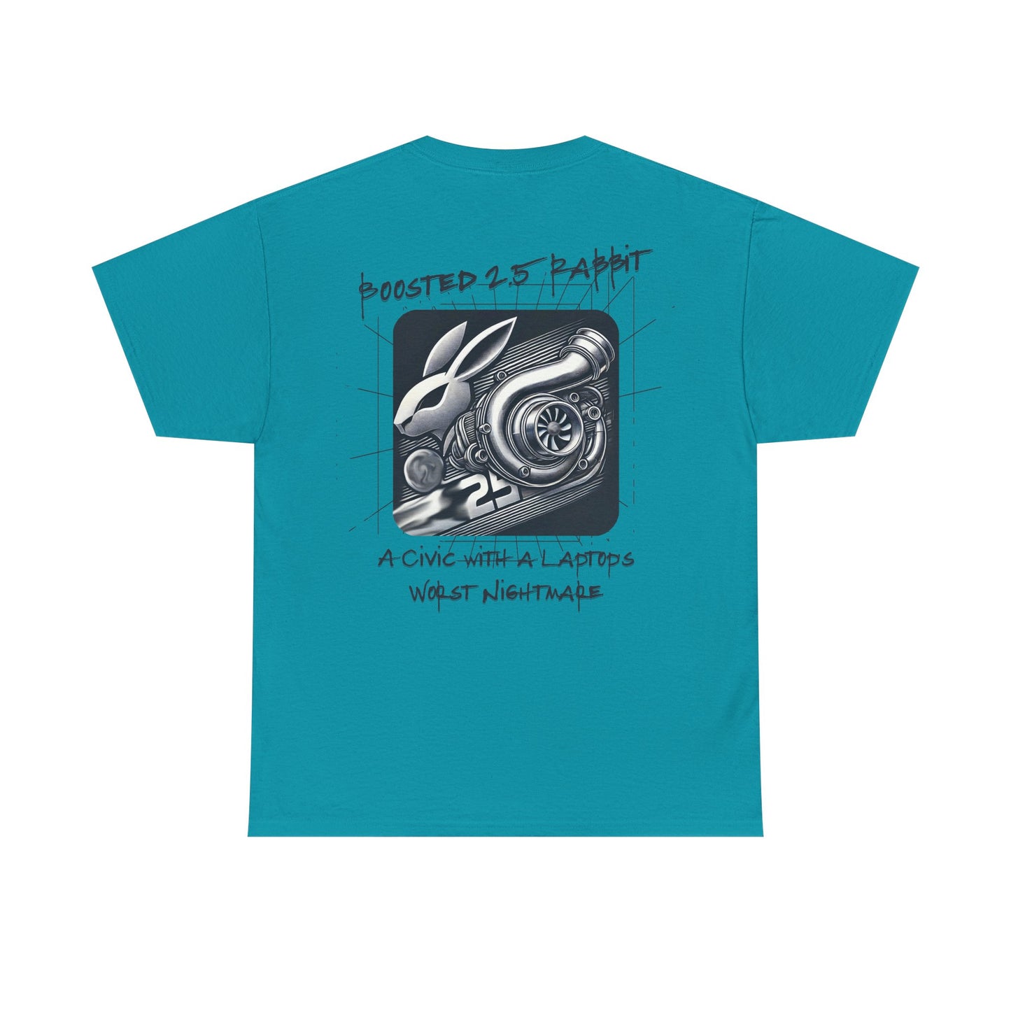 Boosted 2.5 Rabbit "A Civic with a Laptops Worst Nightmare" Graphic Tee | FAN ART T Shirt