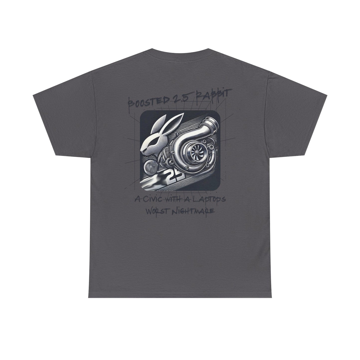 Boosted 2.5 Rabbit "A Civic with a Laptops Worst Nightmare" Graphic Tee | FAN ART T Shirt