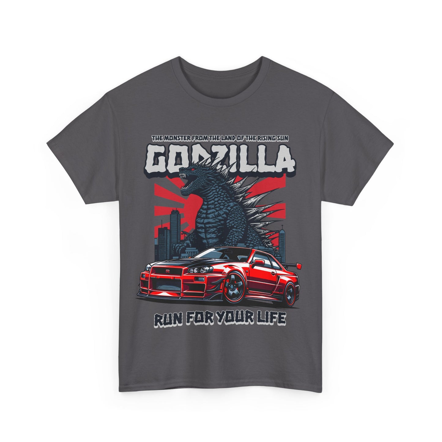Godzilla R34 Nissan Skyline GTR Graphic Tee | Sci-Fi T Shirt