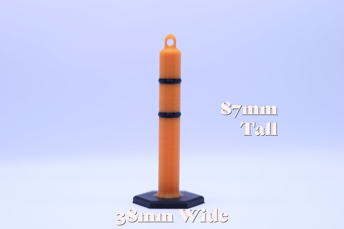 Scale Traffic Parking Bollard | 1:10 Scale | Delineator | 3D Printed | RC Drift Car | Rock Crawler | Scale Garage | Traffic Cone | 5 Pieces