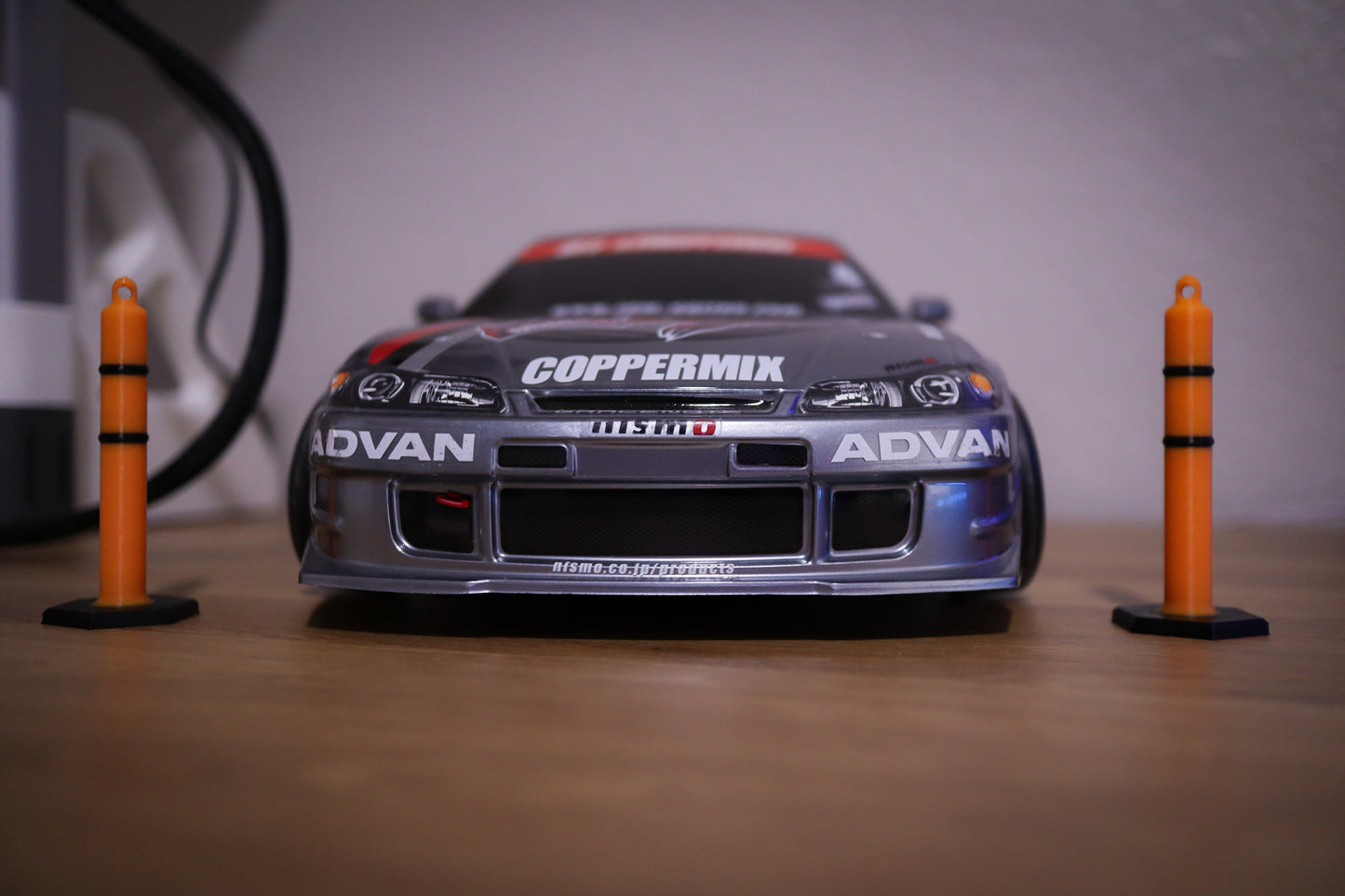 Scale Traffic Parking Bollard | 1:10 Scale | Delineator | 3D Printed | RC Drift Car | Rock Crawler | Scale Garage | Traffic Cone | 5 Pieces