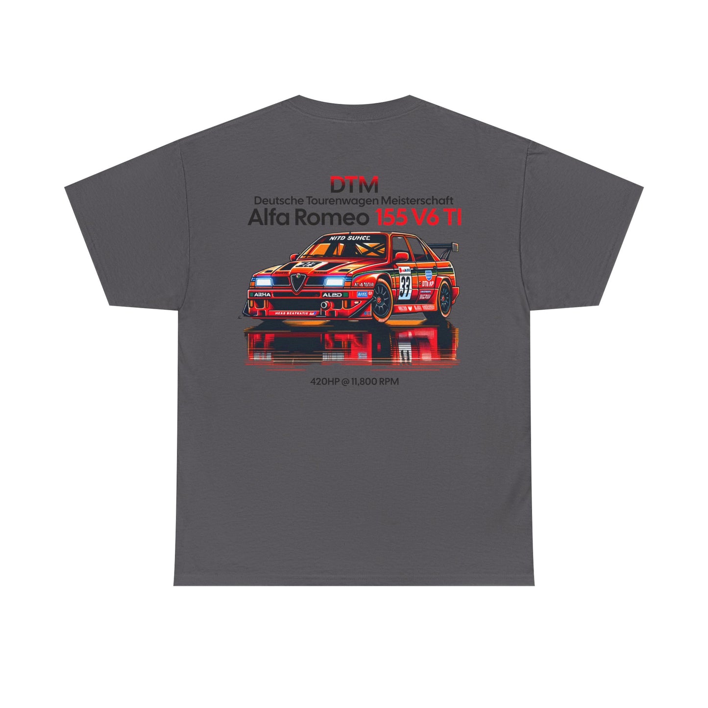 Alfa Romeo 155 V6 TI DTM Graphic Tee | German Touring Car Championship T Shirt FAN ART