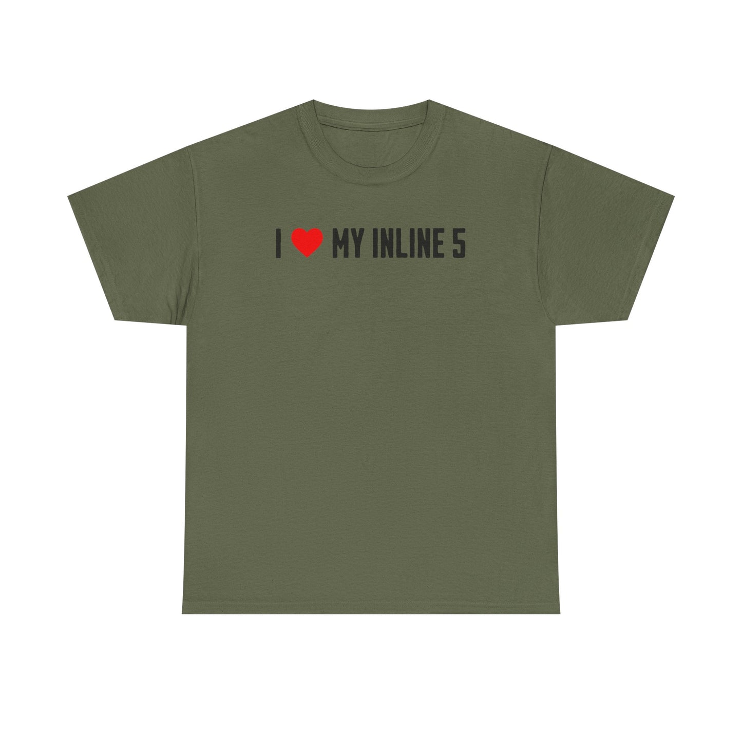 I LOVE MY INLINE 5 Graphic Tee | Car Enthusiast T-Shirt | Petrol Head Streetwear | Mechanic Gift
