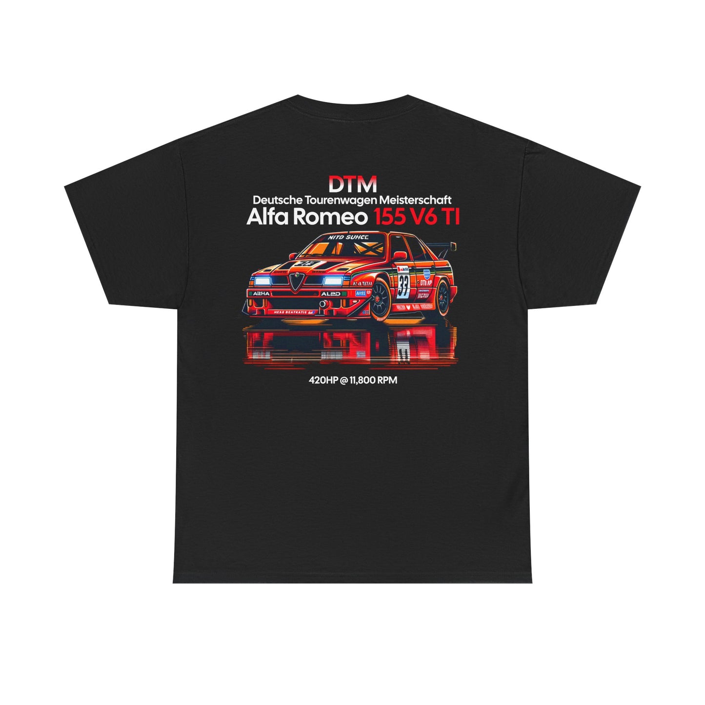 Alfa Romeo 155 V6 TI DTM Graphic Tee | German Touring Car Championship T Shirt FAN ART