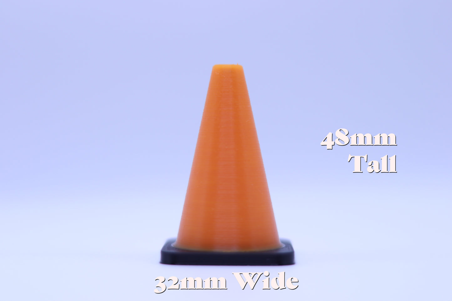 Scale Traffic Parking Cone 1:10 Stackable | 3D Printed | RC Drift Car | Rock Crawler | Scale Garage | 5 Pieces