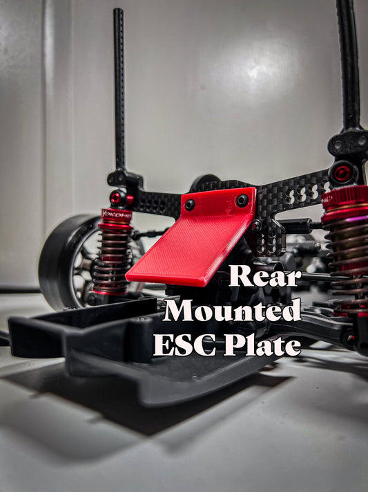 ESC Mount Drift Car | Rear Mounted Speed Control Plate for Yokomo and MST 1:10 Scale Drift Cars